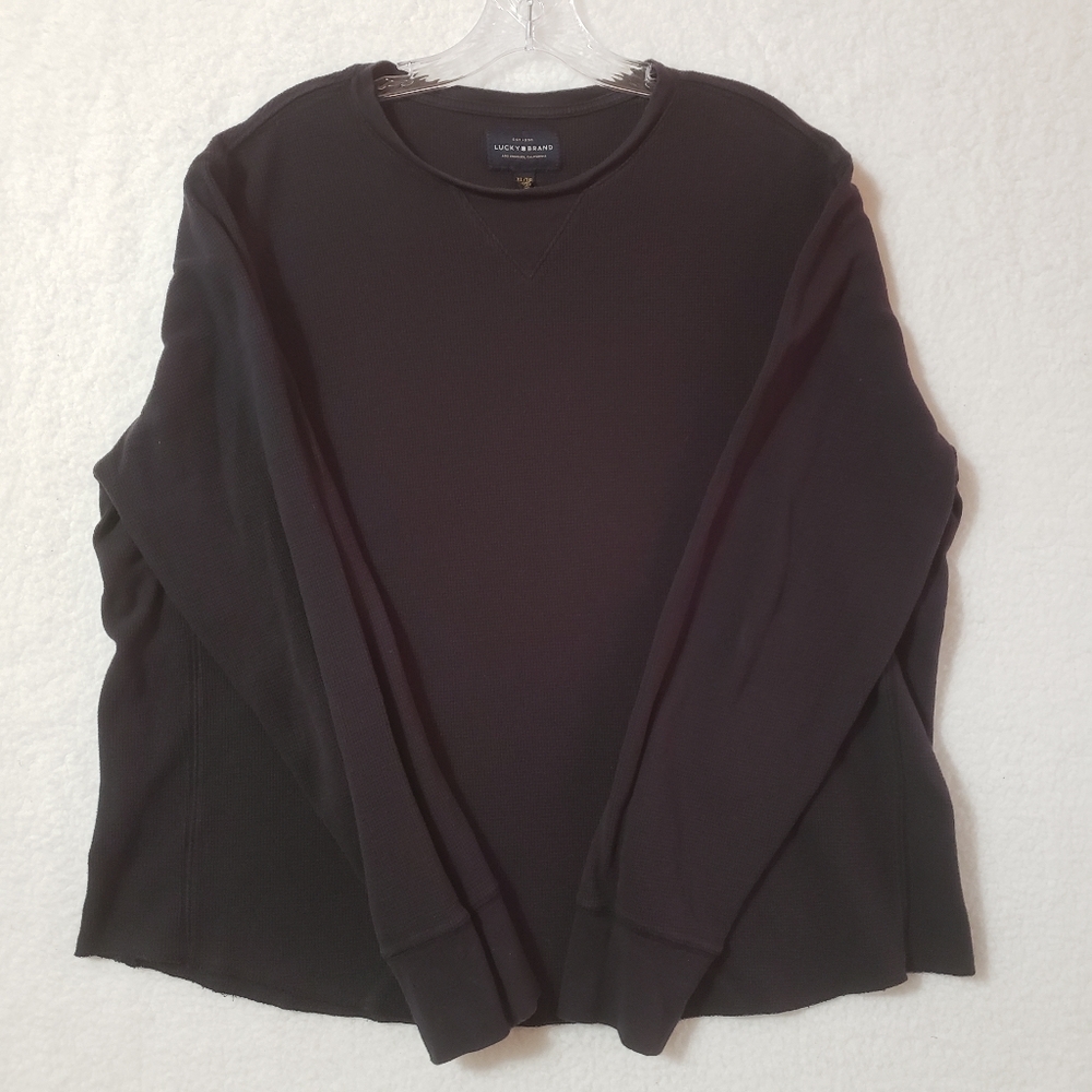 🚫SOLD🚫LUCKY BRAND Long Sleeve Base Layer Waffle Knit Thermal T Shirt Mens